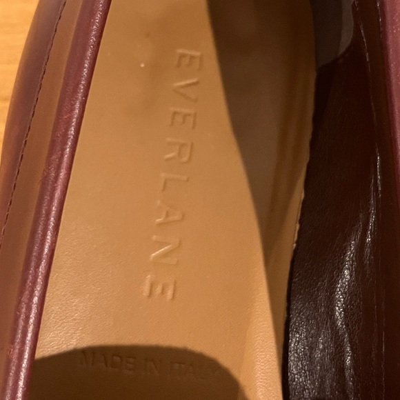 EVERLANE Womens classic the modern loafer burgundy leather loafers size 8.5 EUC - Picture 5 of 10